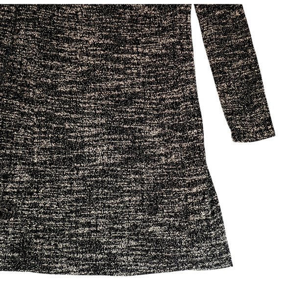 Chaps Nubby Sweater Dress Women 10 Knit Heather Black Cozy Autumncore Soft Girl - Picture 3 of 11